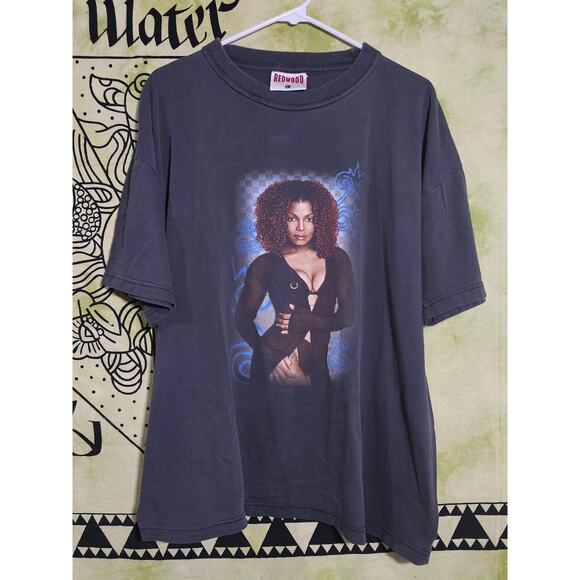 Rare 1998 Vintage Janet Jackson Velvet Rope Band Tour Tee Size Large - Picture 1 of 8